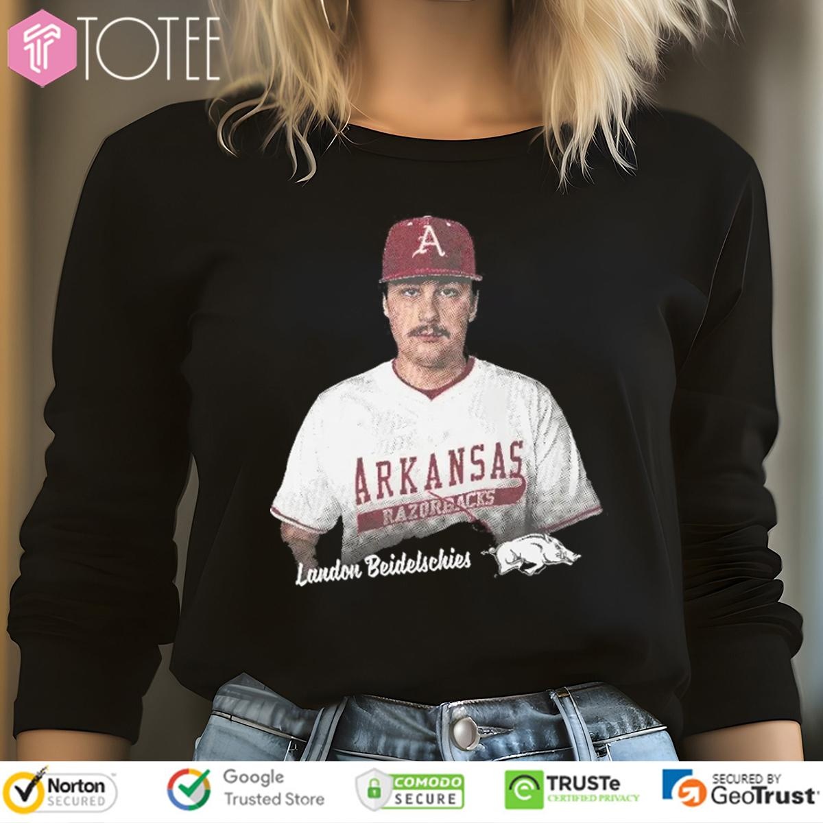 Landon Beidelschies Arkansas Razorbacks Portrait Long Sleeve