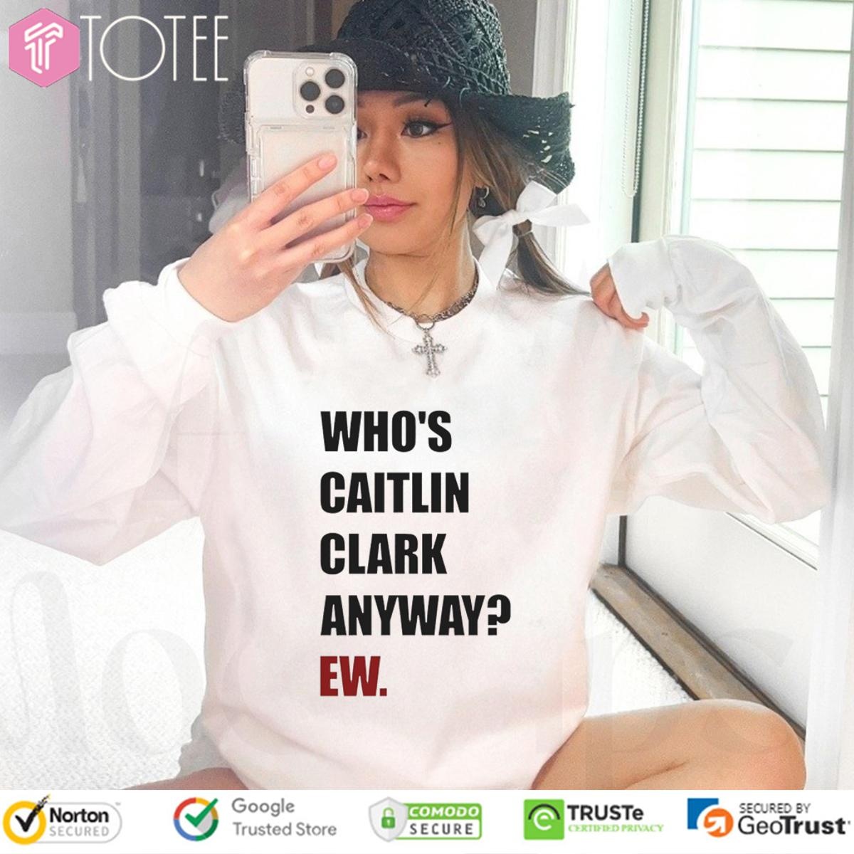 Whos Caitlin Clark Anyway Ew Indiana Fever Vs Dallas Wings Wnba Game Long Sleeve
