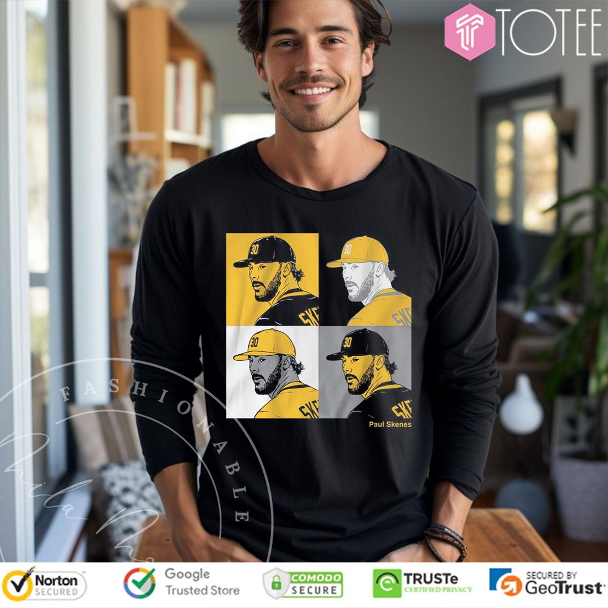 Paul Skenes Collage Panels Pittsburgh Pirates Rising Ace 2025 Long Sleeve