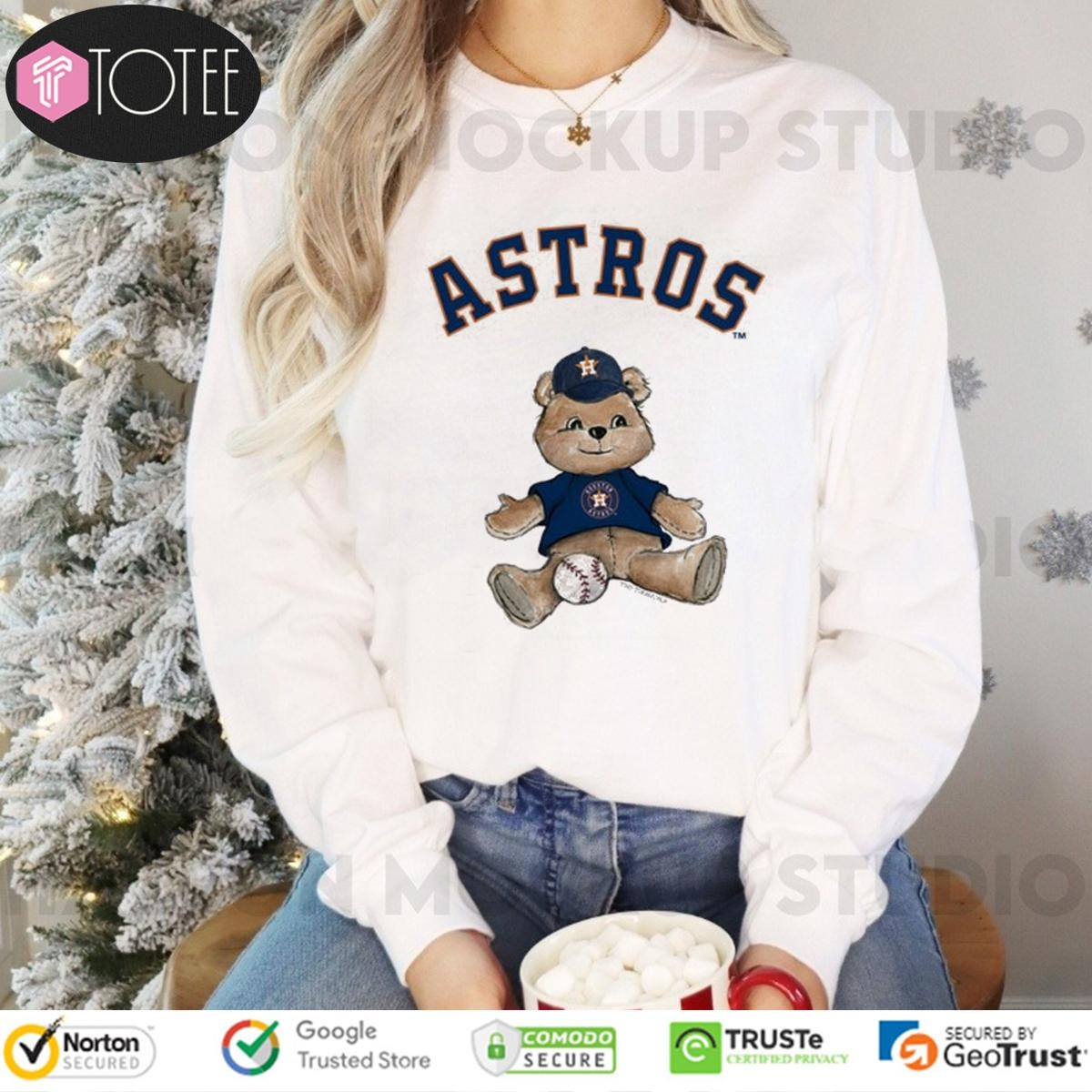 Houston Astros Tiny Turnip Teddy Bear Long Sleeve
