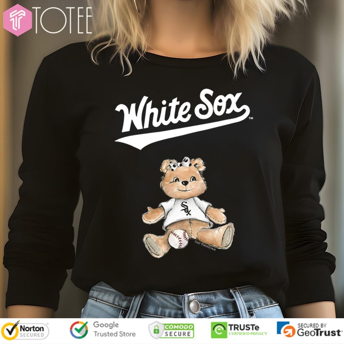 Tiny Turnip Teddy Bear X Chicago White Sox Baseball Long Sleeve
