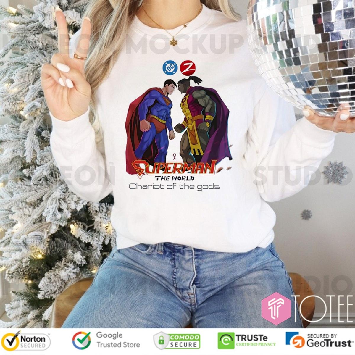 Dc Zebra Comics Superman The World Chariot Of The Gods Long Sleeve